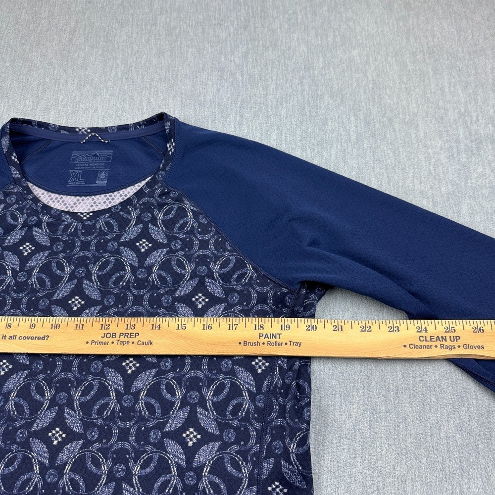 Patagonia Shirt Womens XL Blue Capilene Midweight Crewneck Baselayer Crew 44437 - Picture 7 of 11